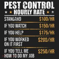 Pest Control Exterminator Pest Controller Hourly Rate Women's Sweatshirt thumb 2