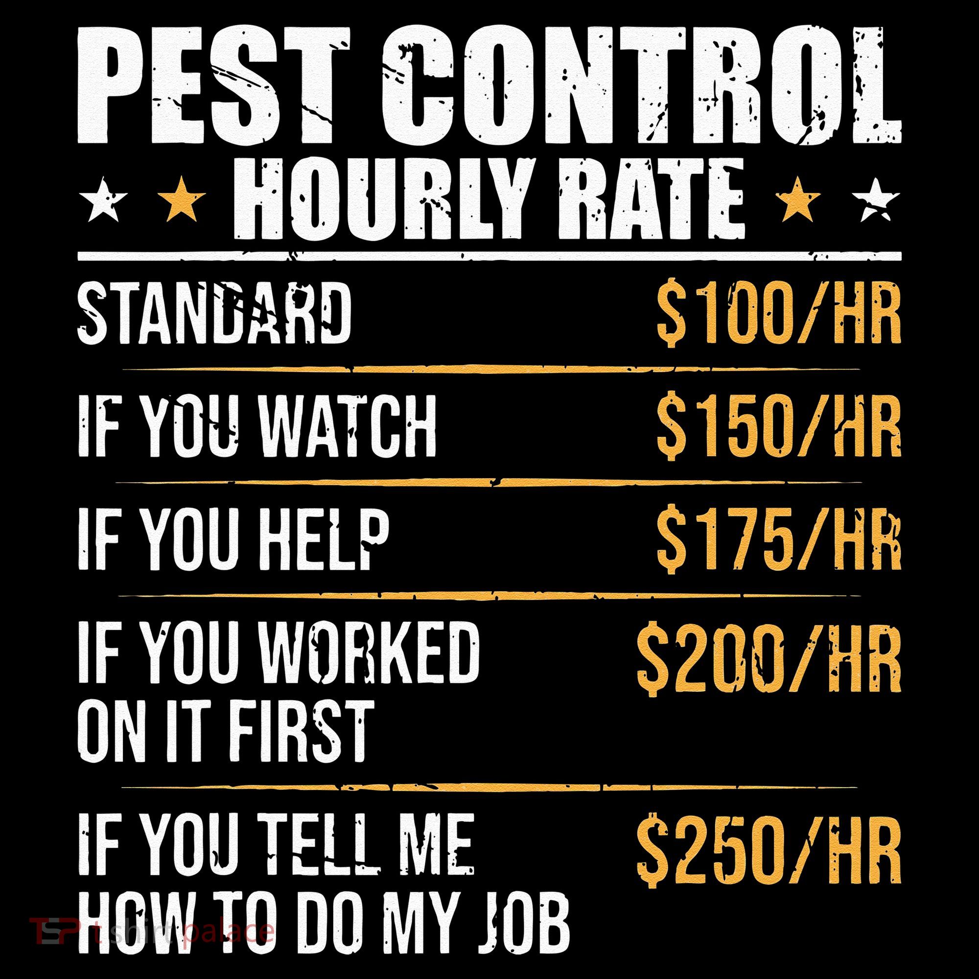 Pest Control Exterminator Pest Controller Hourly Rate USA-Made Doggie Bandana