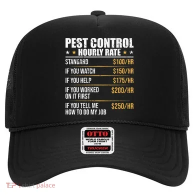 Pest Control Exterminator Pest Controller Hourly Rate Hat