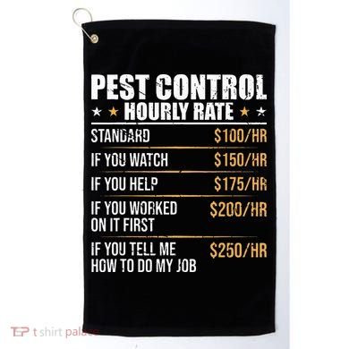 Pest Control Exterminator Pest Controller Hourly Rate Golf Towel