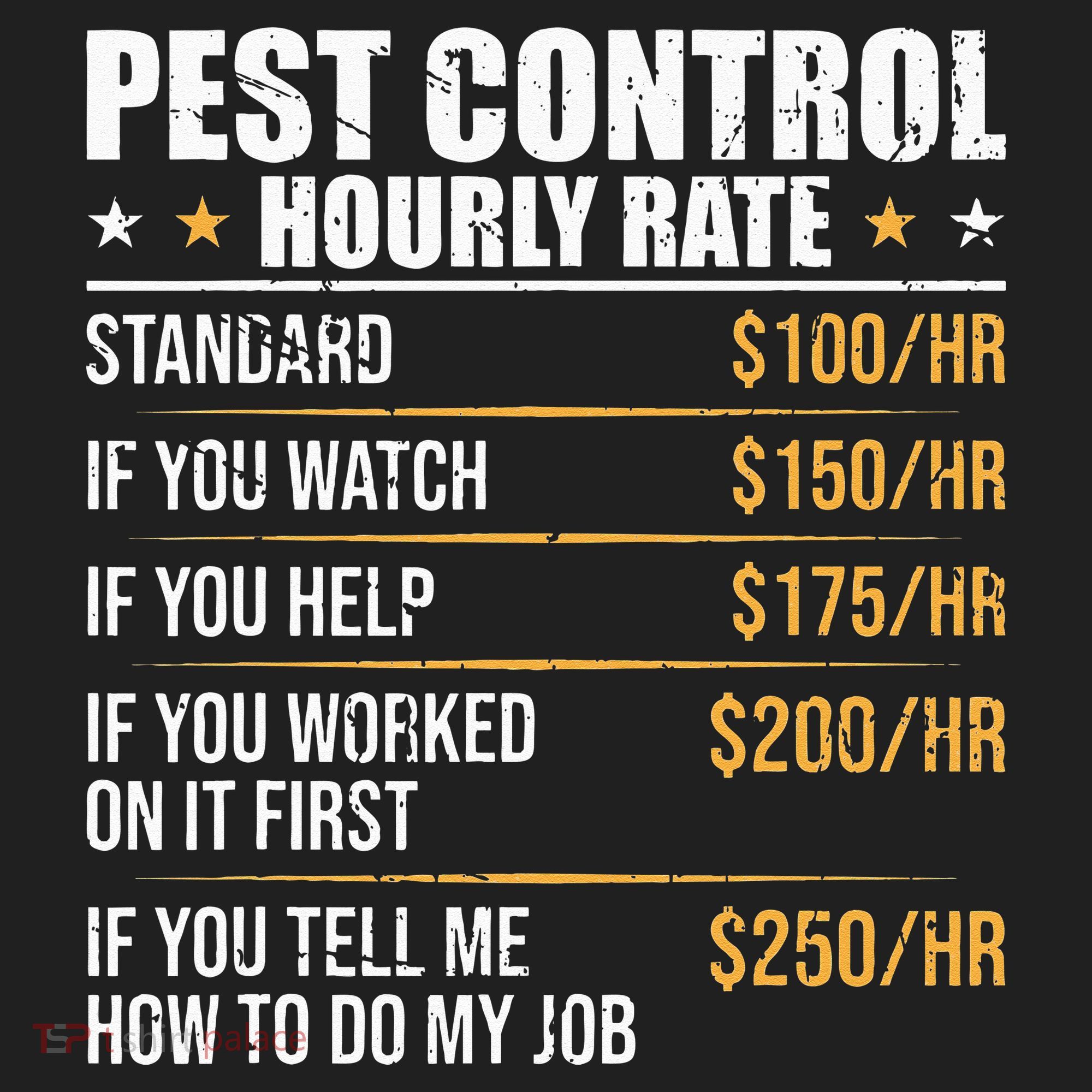 Pest Control Exterminator Pest Controller Hourly Rate Golf Towel
