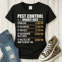 Pest Control Exterminator Pest Controller Hourly Rate Women's T-Shirt thumb 3