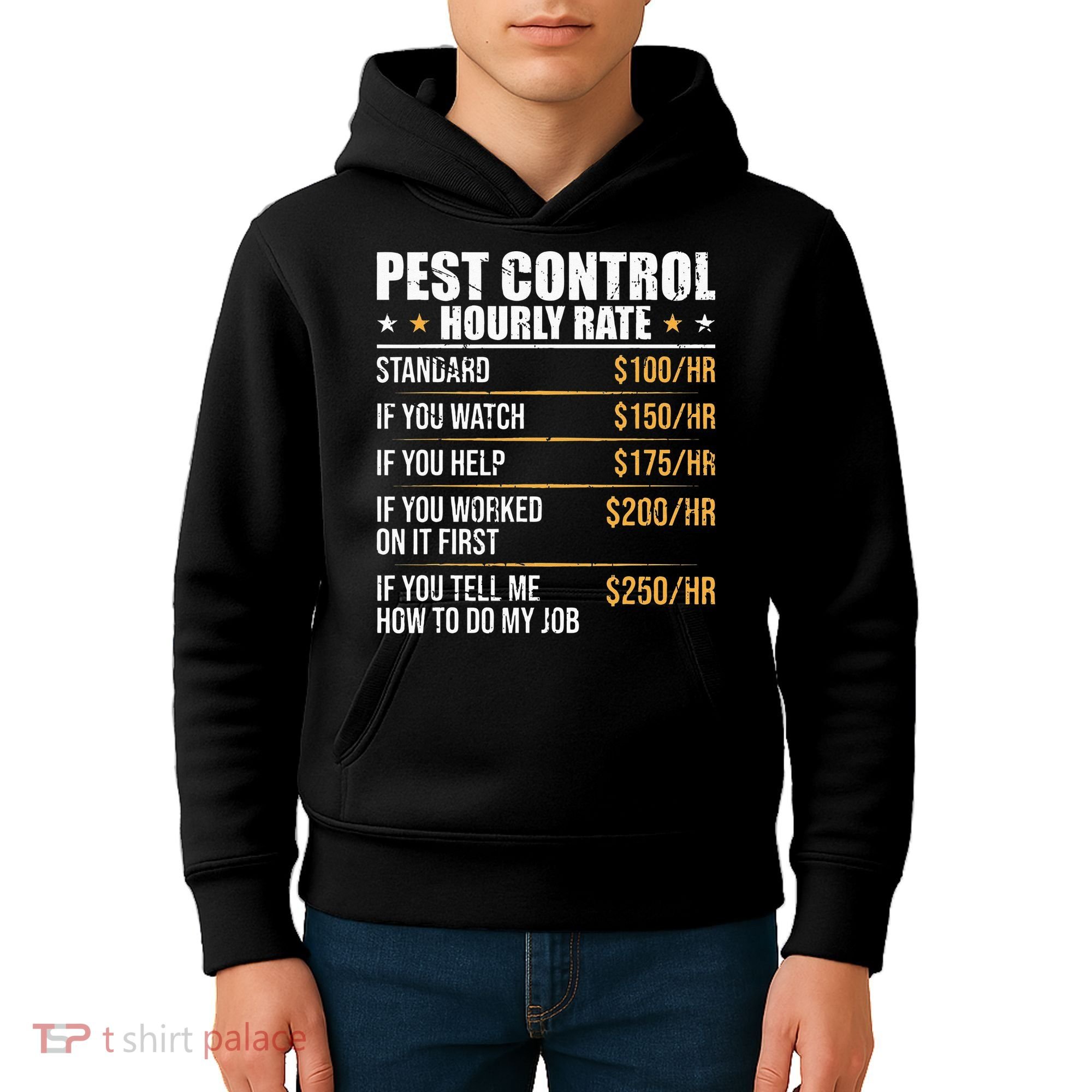 Pest Control Exterminator Pest Controller Hourly Rate Kids Hoodie