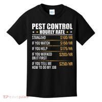Pest Control Exterminator Pest Controller Hourly Rate Kids T-Shirt thumb 0