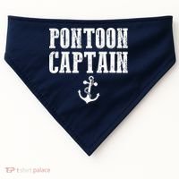 Pontoon Captain Funny Pontoon Shirt For Men And Women USA-Made Doggie Bandana thumb 0