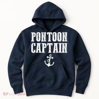 Pontoon Captain Funny Pontoon Shirt For Men And Women Hoodie thumb 0