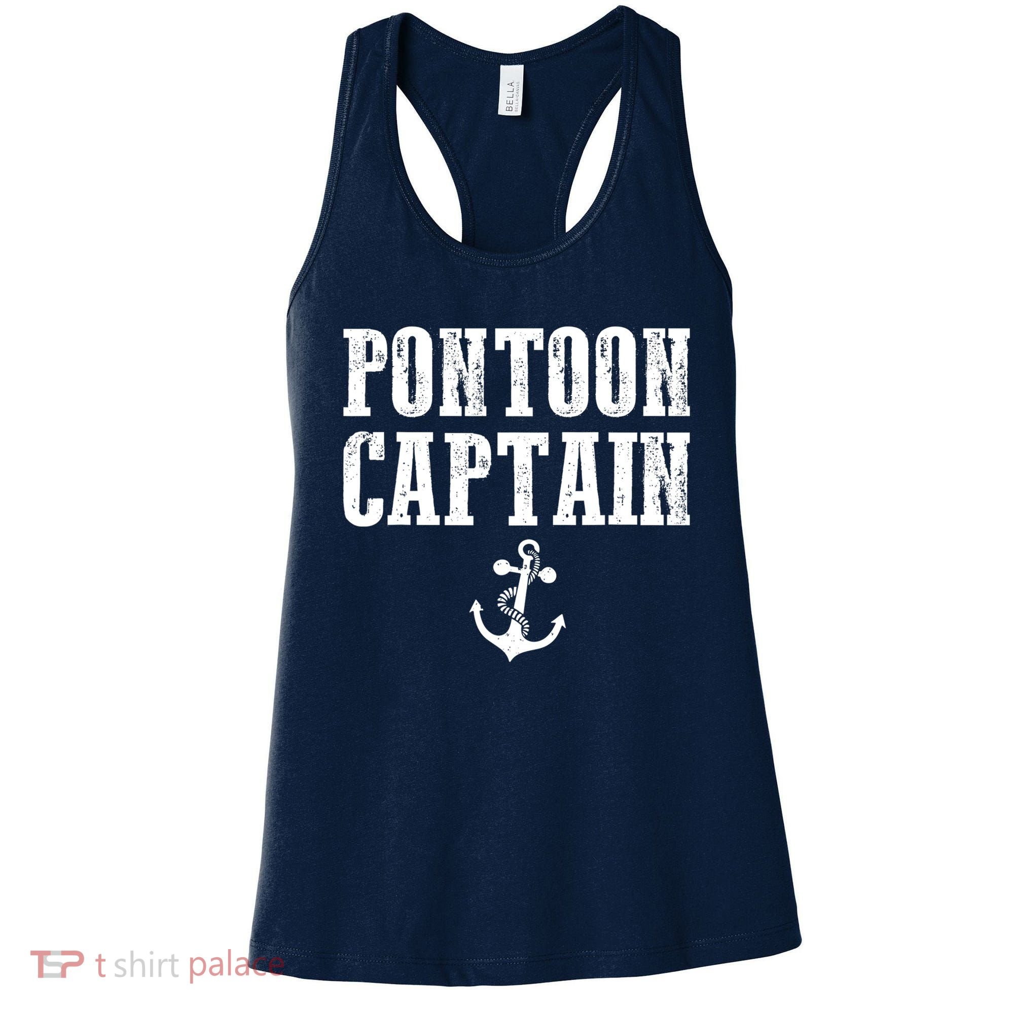 Pontoon Captain Funny Pontoon Shirt For Men And Women Women's Tank Top