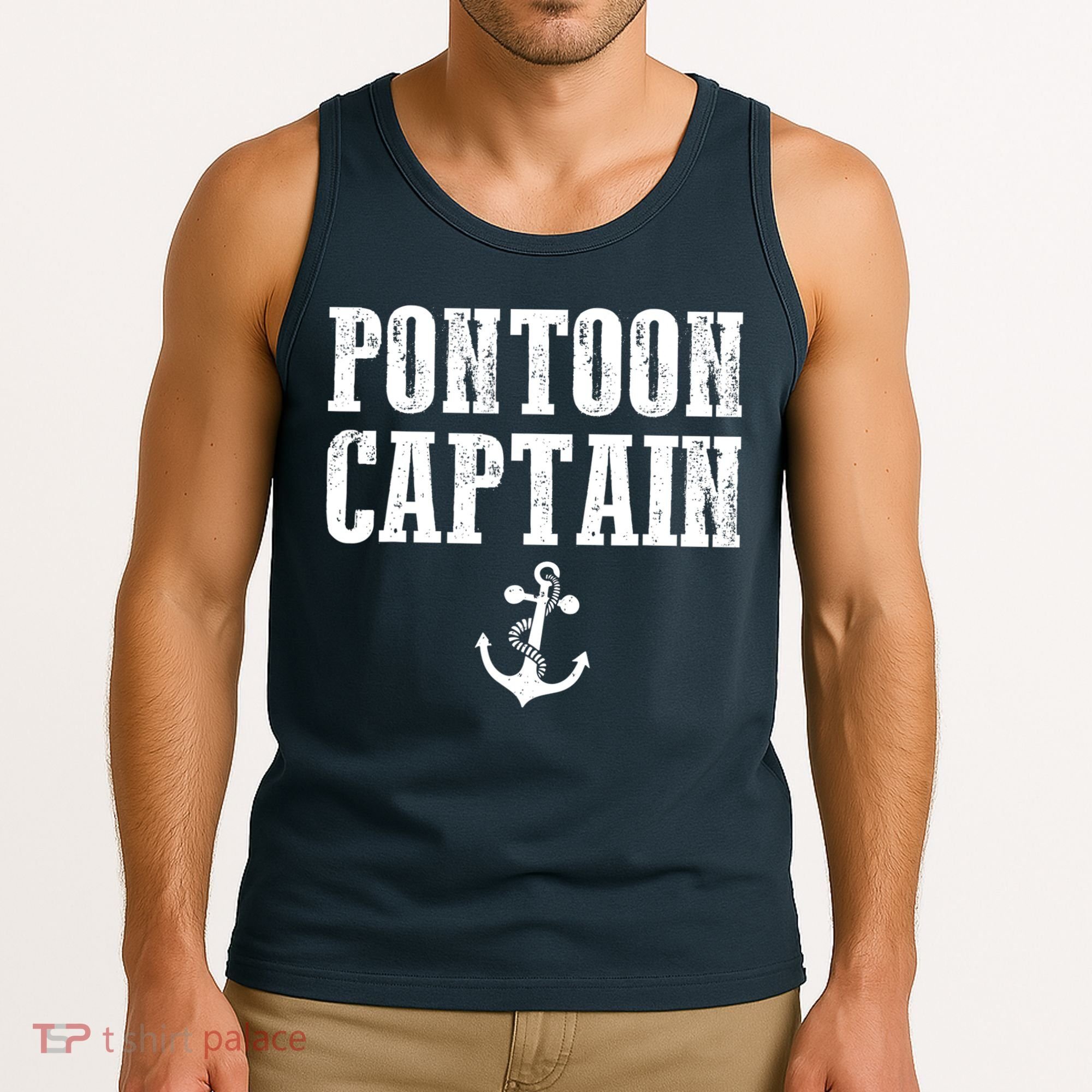 Pontoon Captain Funny Pontoon Shirt For Men And Women Tank Top