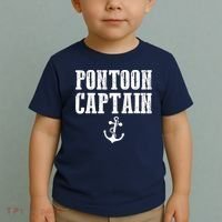 Pontoon Captain Funny Pontoon Shirt For Men And Women Toddler T-Shirt thumb 2