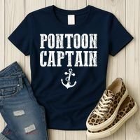 Pontoon Captain Funny Pontoon Shirt For Men And Women Women's T-Shirt thumb 3