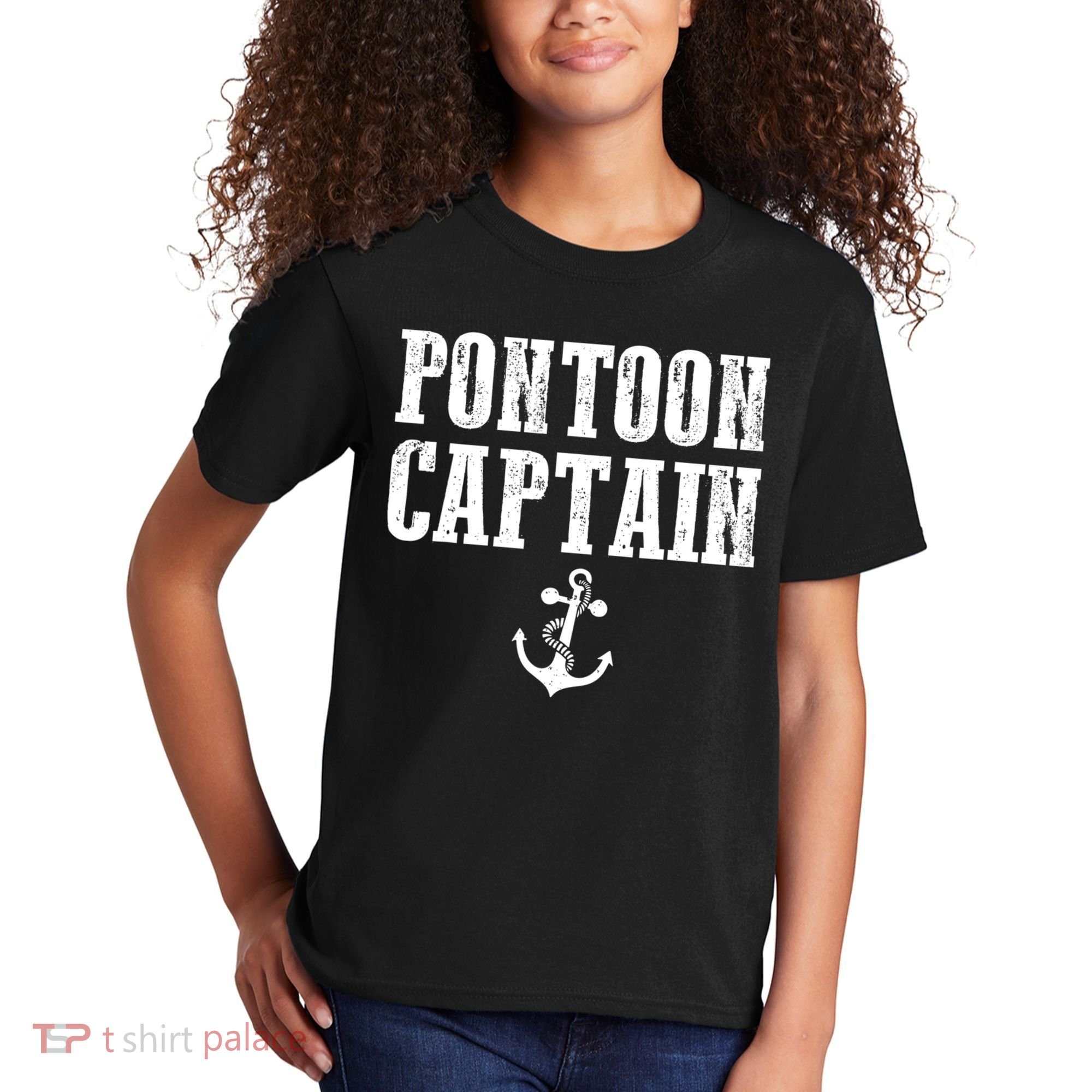 Pontoon Captain Funny Pontoon Shirt For Men And Women Kids T-Shirt