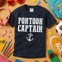 Pontoon Captain Funny Pontoon Shirt For Men And Women Kids T-Shirt thumb 3