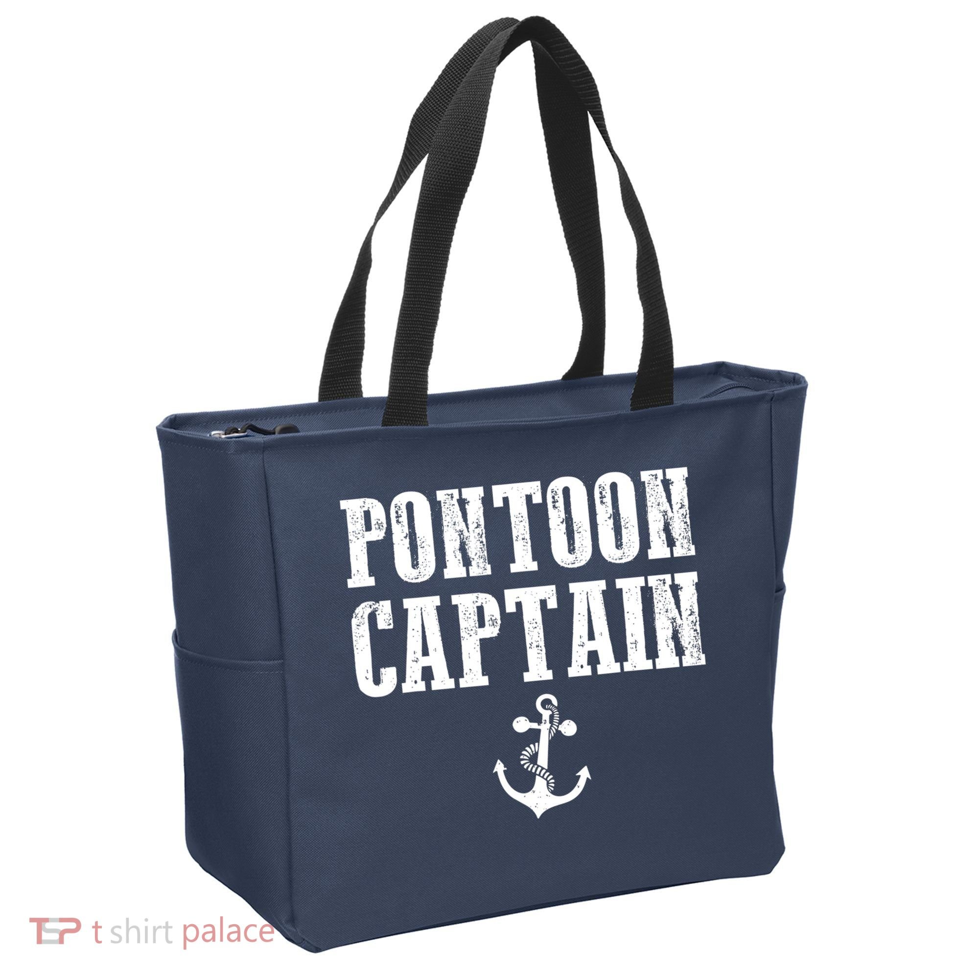 Pontoon Captain Funny Pontoon Shirt For Men And Women Tote Bag