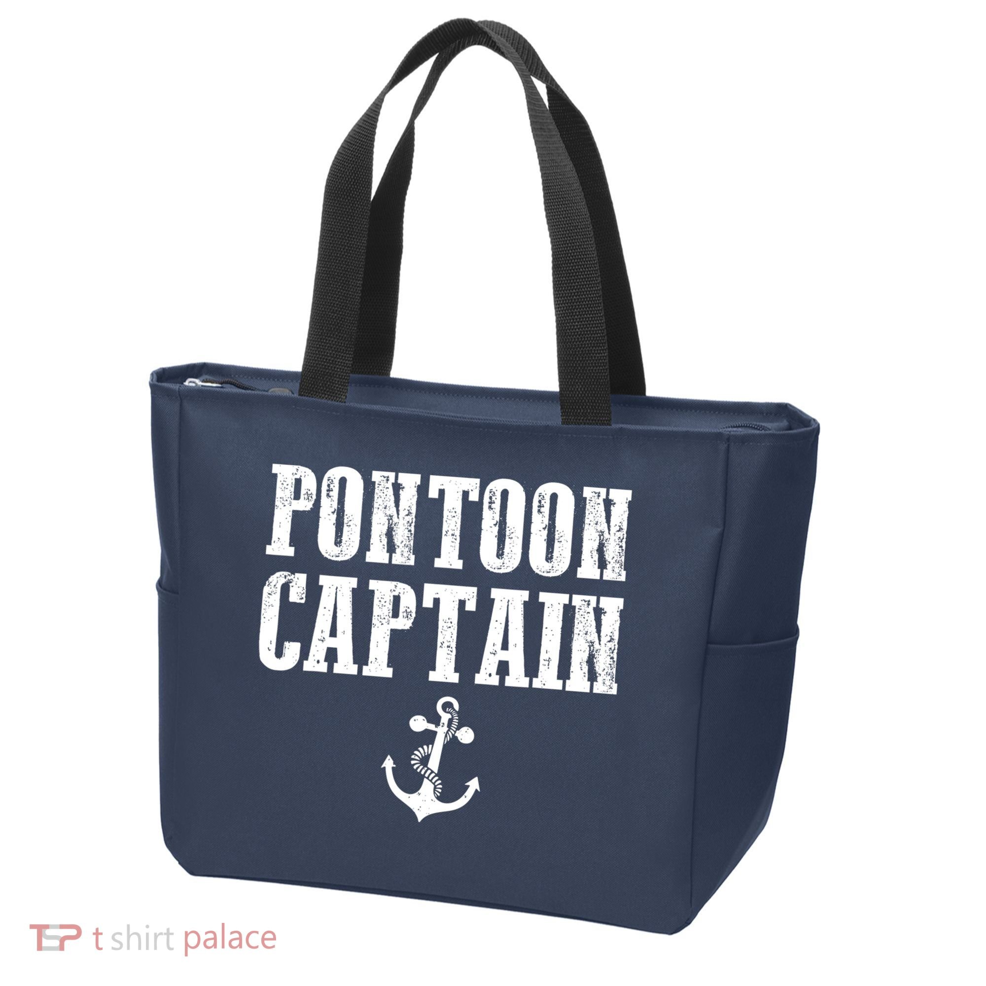 Pontoon Captain Funny Pontoon Shirt For Men And Women Tote Bag