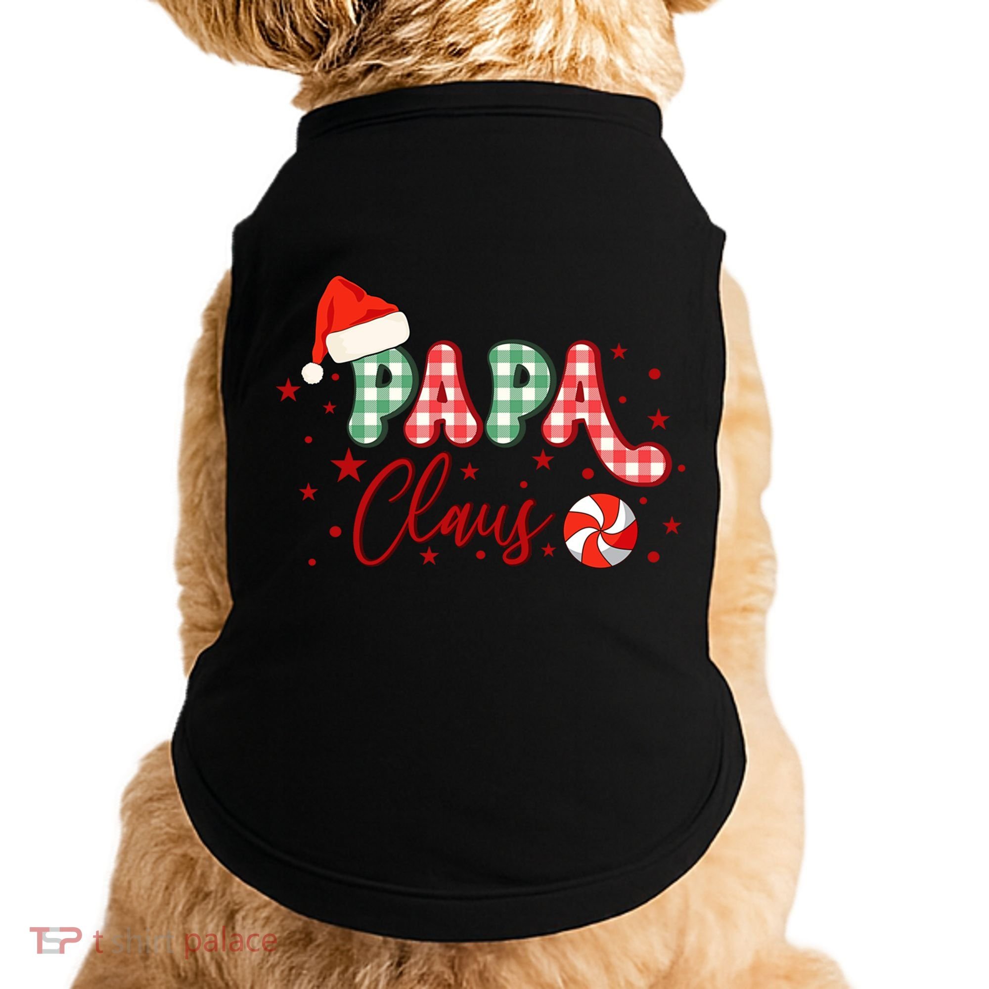 Papa Claus Funny Gift Funny Santa Christmas Gift Doggie Tank