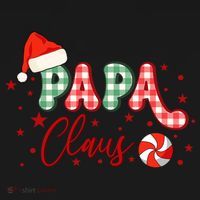 Papa Claus Funny Gift Funny Santa Christmas Gift USA-Made Doggie Bandana thumb 2