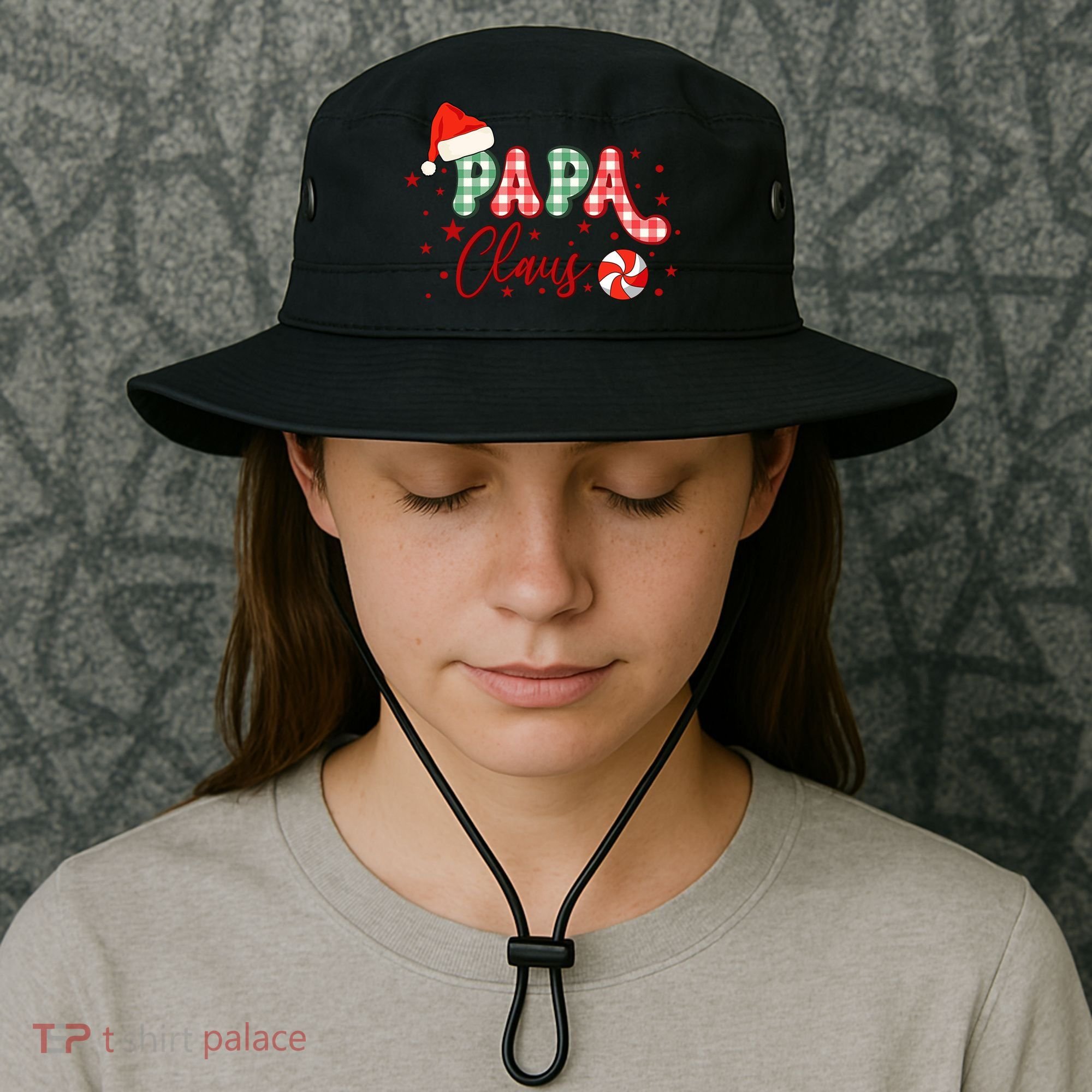 Papa Claus Funny Gift Funny Santa Christmas Gift Bucket Hat