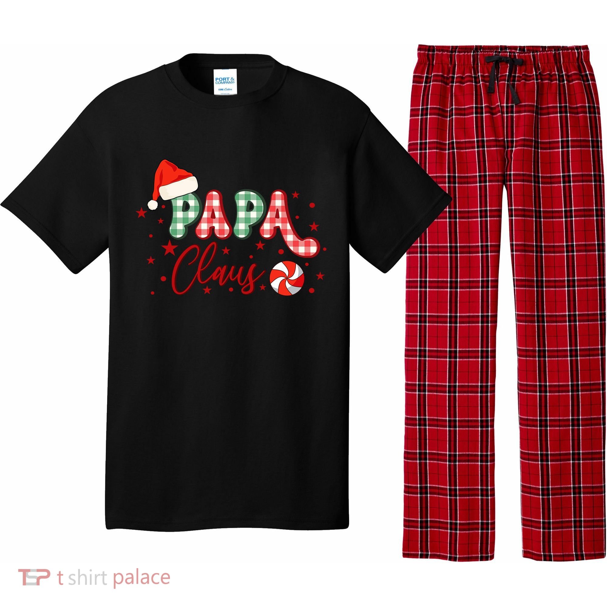 Papa Claus Funny Gift Funny Santa Christmas Gift Pajama Set