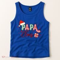 Papa Claus Funny Gift Funny Santa Christmas Gift Tank Top thumb 2