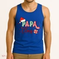 Papa Claus Funny Gift Funny Santa Christmas Gift Tank Top thumb 3