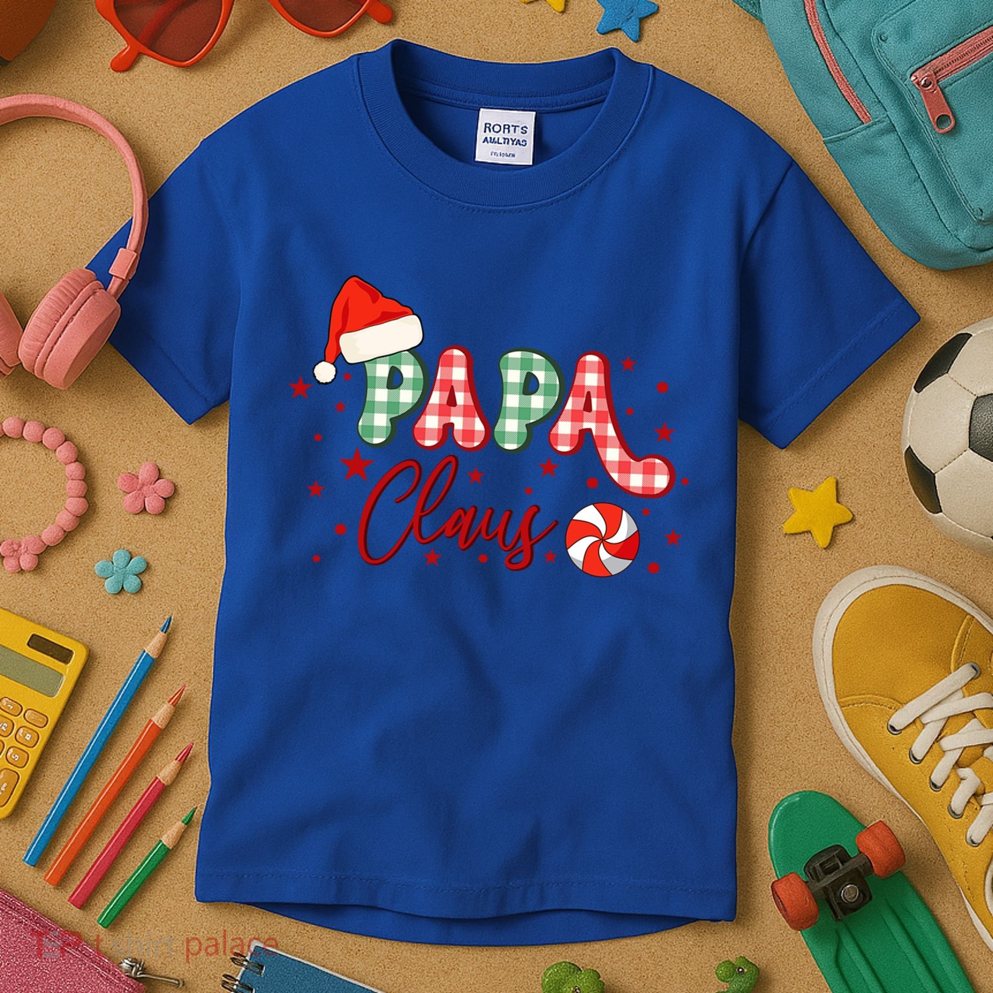 Papa Claus Funny Gift Funny Santa Christmas Gift Kids T-Shirt