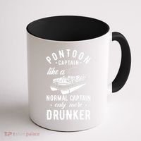 Pontoon Captain Funny Pontoon Captain Drunker Coffee Mug thumb 1