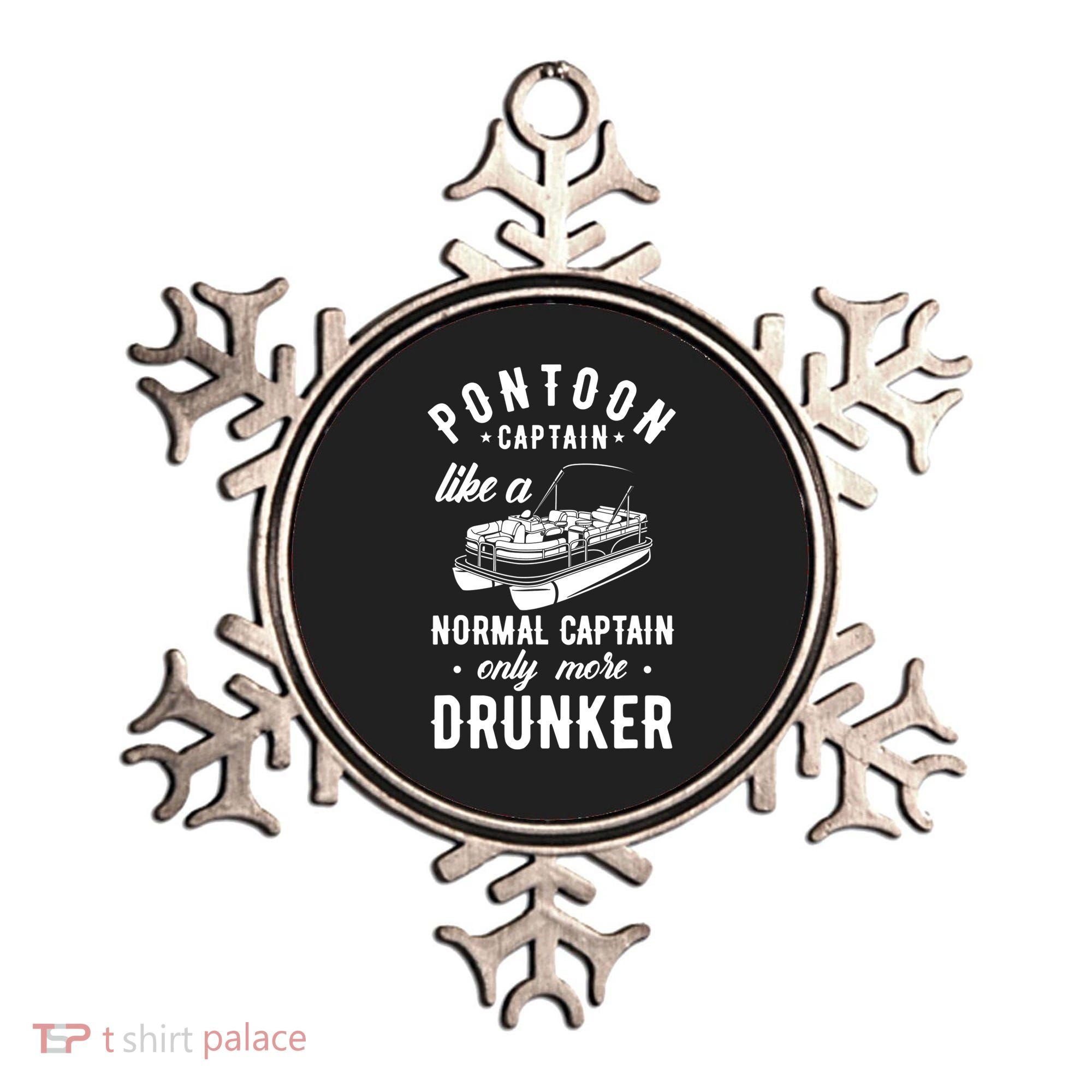 Pontoon Captain Funny Pontoon Captain Drunker Ornament