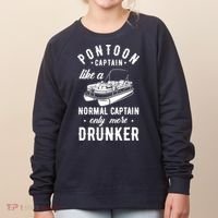 Pontoon Captain Funny Pontoon Captain Drunker Women's Sweatshirt thumb 0