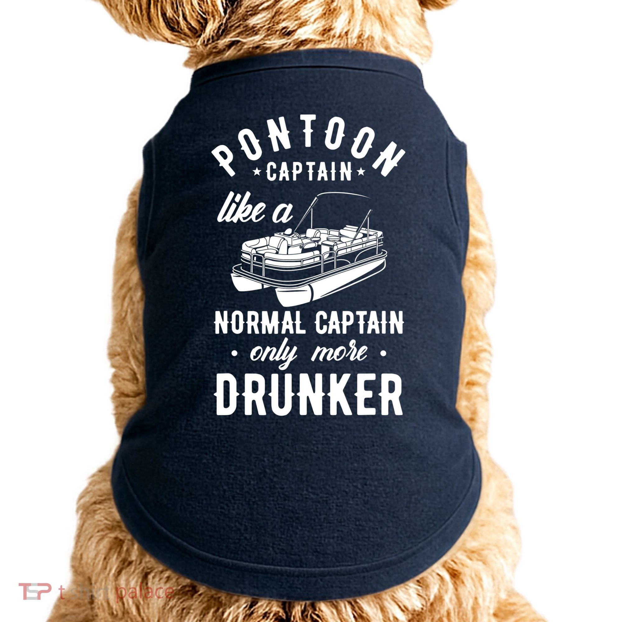 Pontoon Captain Funny Pontoon Captain Drunker Doggie Tank