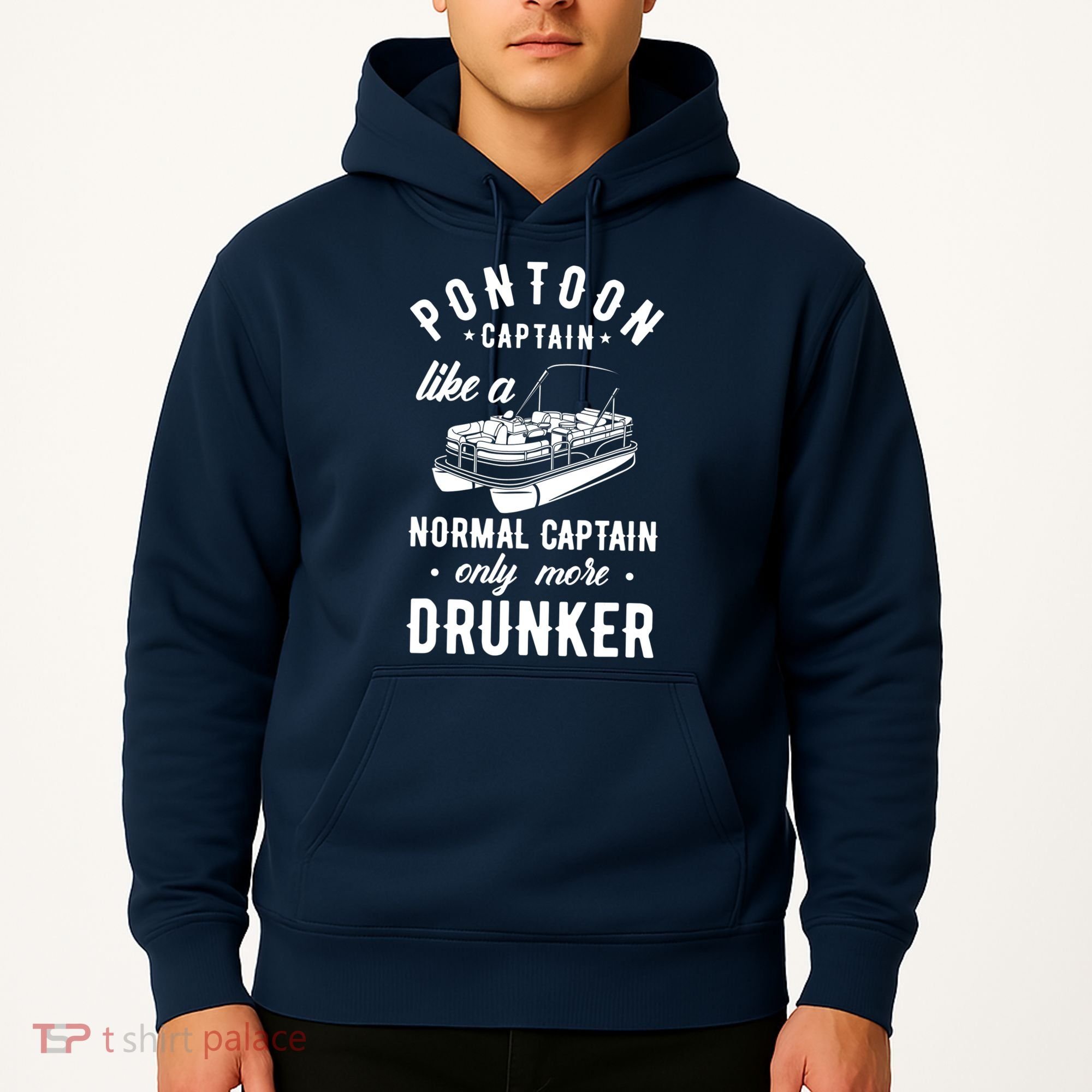 Pontoon Captain Funny Pontoon Captain Drunker Hoodie
