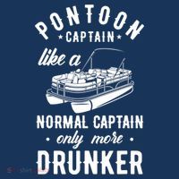 Pontoon Captain Funny Pontoon Captain Drunker Long Sleeve Shirt thumb 2