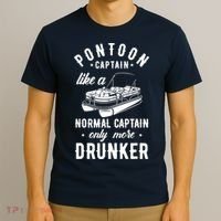 Pontoon Captain Funny Pontoon Captain Drunker T-Shirt thumb 3