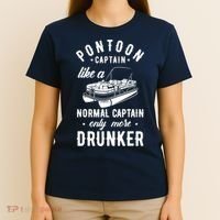 Pontoon Captain Funny Pontoon Captain Drunker T-Shirt thumb 4
