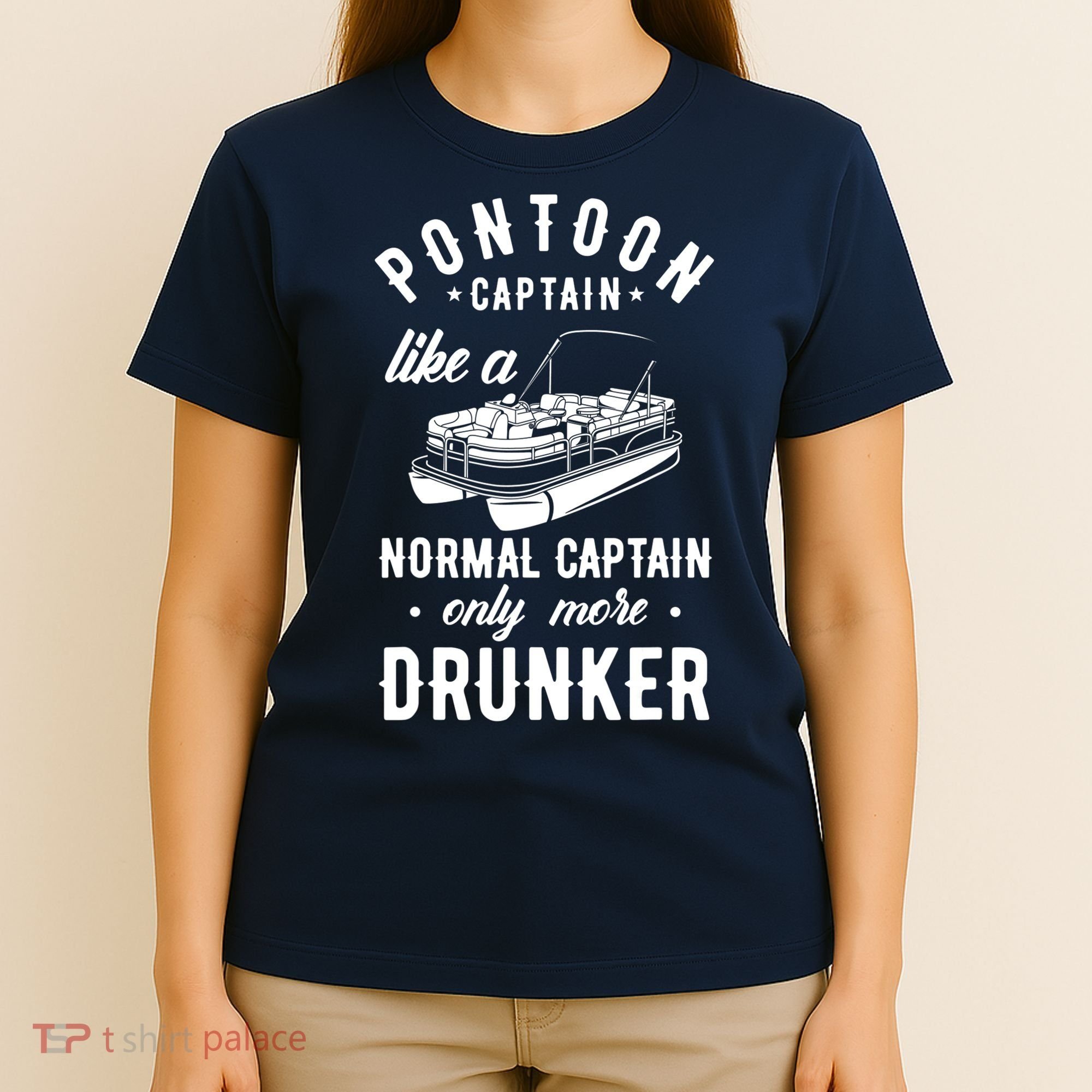 Pontoon Captain Funny Pontoon Captain Drunker T-Shirt