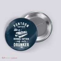 Pontoon Captain Funny Pontoon Captain Drunker Button thumb 0