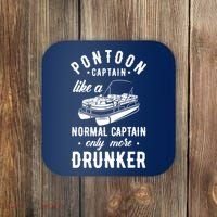 Pontoon Captain Funny Pontoon Captain Drunker Coaster thumb 0