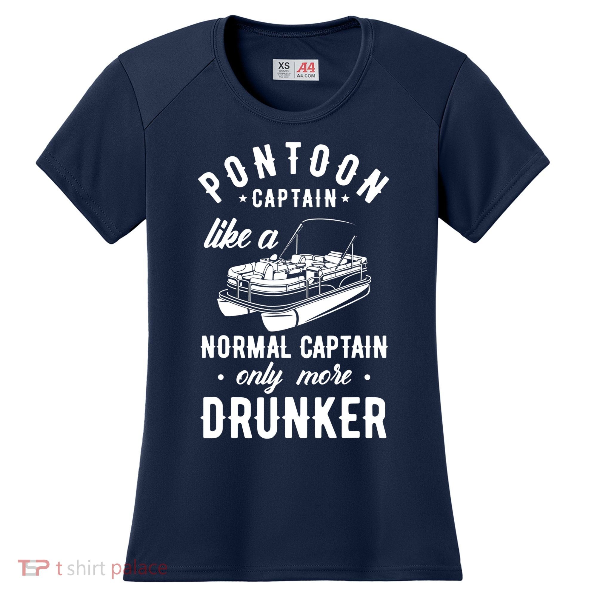 Pontoon Captain Funny Pontoon Captain Drunker Women's Cooling Performance Crew T-Shirt