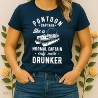 Pontoon Captain Funny Pontoon Captain Drunker Women's T-Shirt thumb 2
