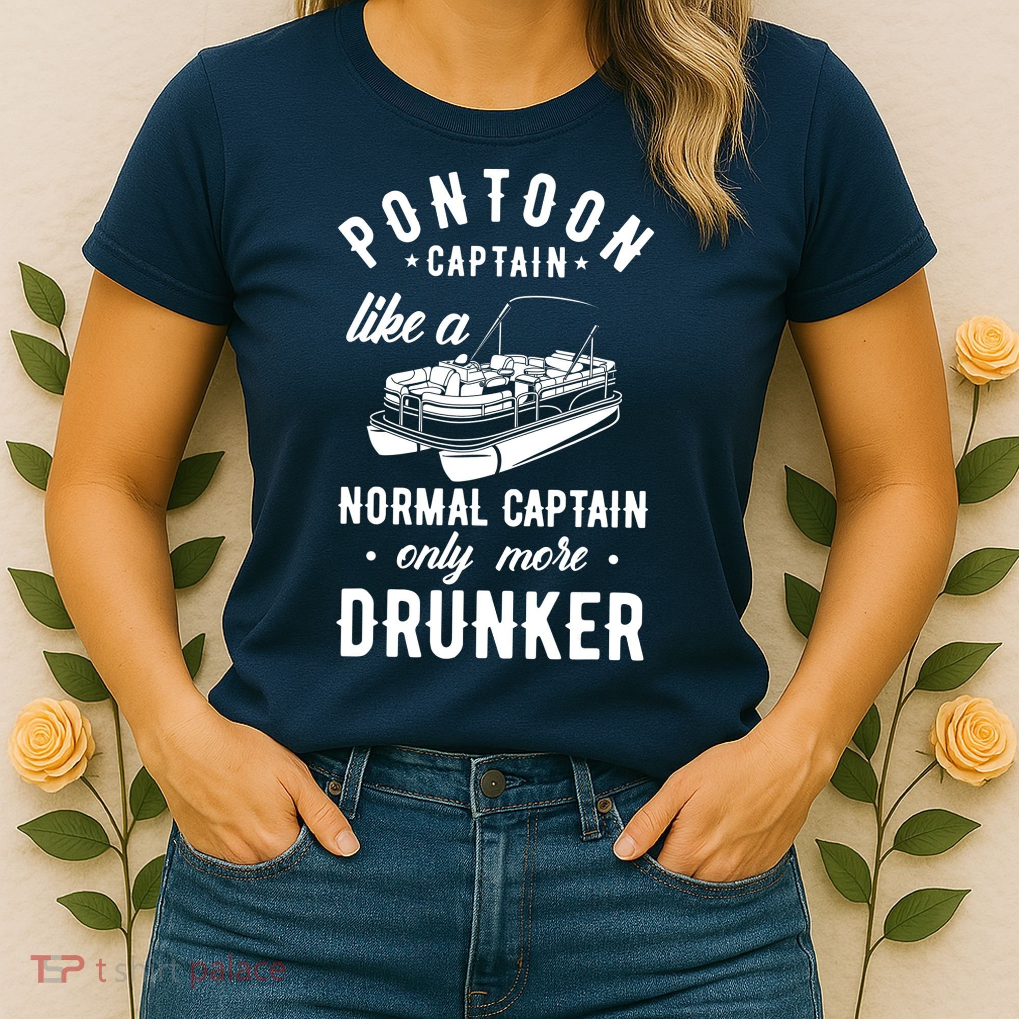 Pontoon Captain Funny Pontoon Captain Drunker Women's T-Shirt