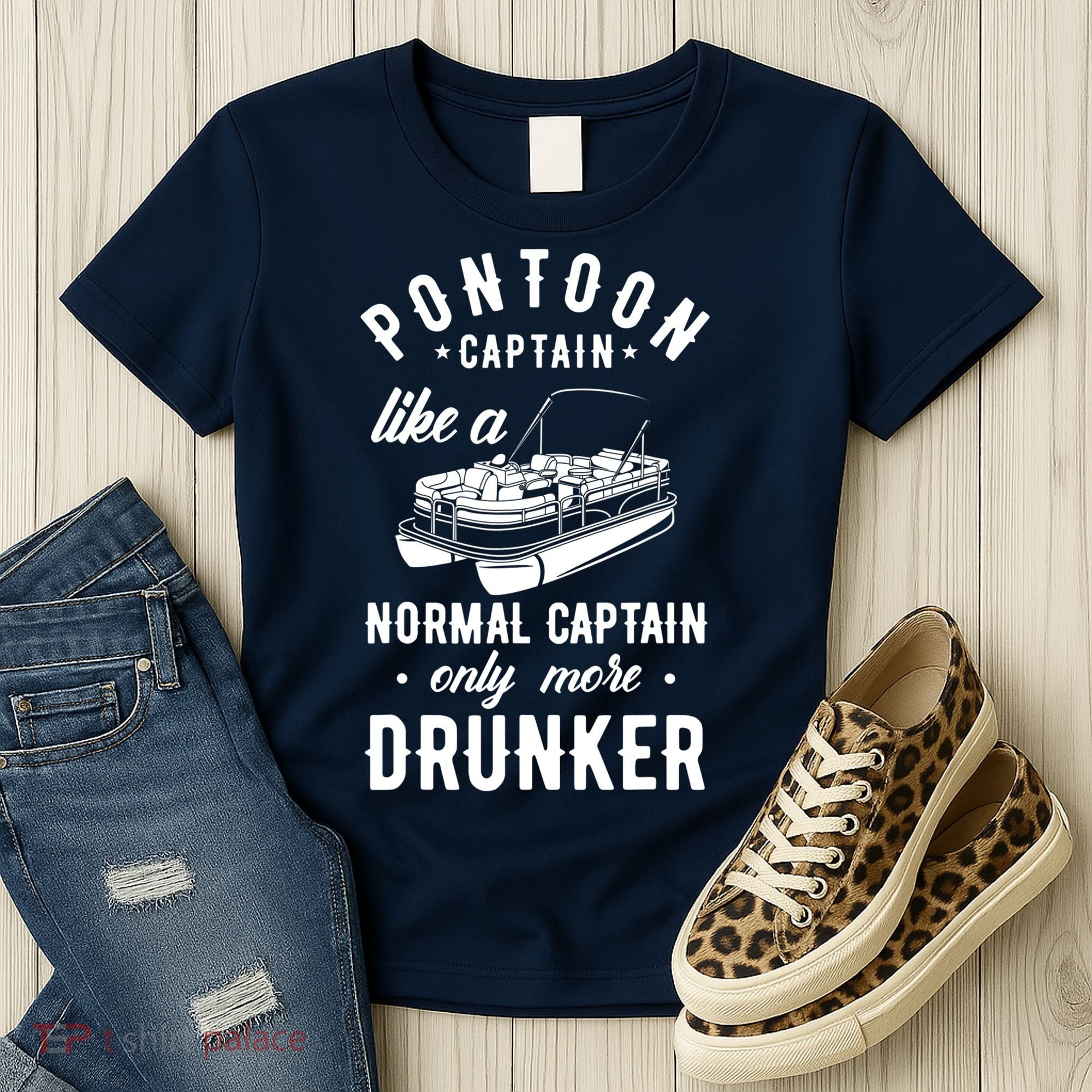 Pontoon Captain Funny Pontoon Captain Drunker Women's T-Shirt
