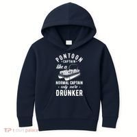 Pontoon Captain Funny Pontoon Captain Drunker Kids Hoodie thumb 0