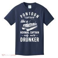 Pontoon Captain Funny Pontoon Captain Drunker Kids T-Shirt thumb 0