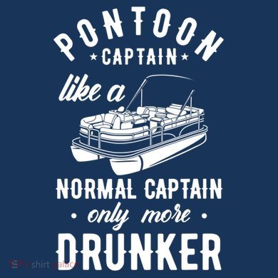 Pontoon Captain Funny Pontoon Captain Drunker Kids T-Shirt
