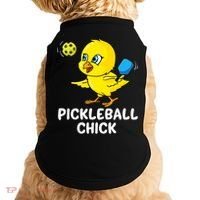 Pickleball Chick, funny pickleball Doggie Tank thumb 0