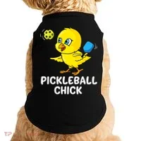 Pickleball Chick, funny pickleball Doggie Tank thumb 0