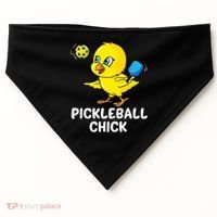 Pickleball Chick, funny pickleball USA-Made Doggie Bandana thumb 0