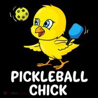 Pickleball Chick, funny pickleball Ornament thumb 1