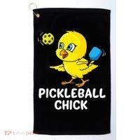 Pickleball Chick, funny pickleball Golf Towel thumb 0