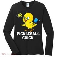 Pickleball Chick, funny pickleball Women's Long Sleeve Shirt thumb 0