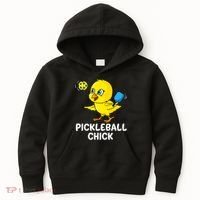 Pickleball Chick, funny pickleball Kids Hoodie thumb 0
